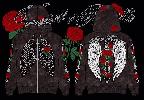 ✸ Grunge Emo Hoodie Design