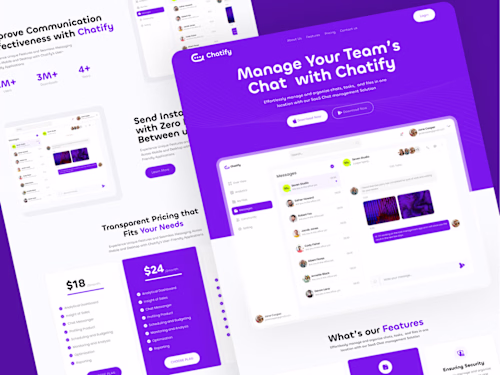 Chatify Landing Page Design