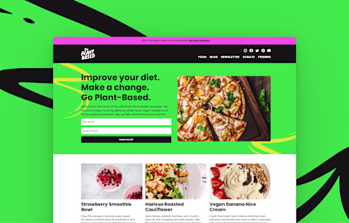 Brand Design and Web Development for a Nutrition Blog