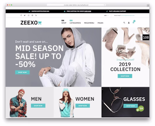 website design for an eccom brand