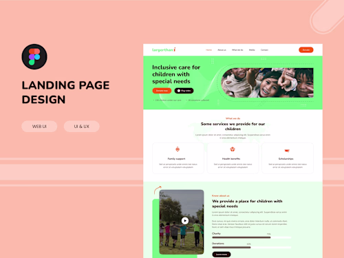 Website UI Layout Design in Figma