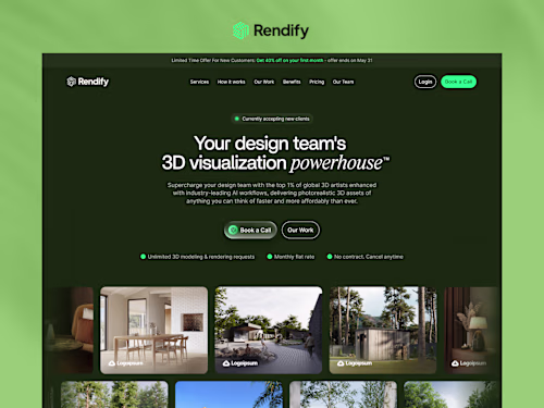 Rendify Website Redesign and Webflow Development