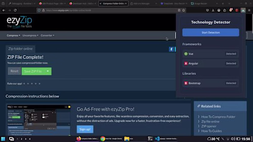 Website Technology Detector Firefox Extension