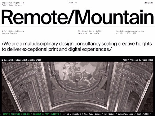 Remote Mountain Website Design