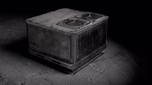 An HVAC unit i modeled