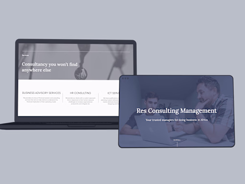 Res Management consulting Website redesign