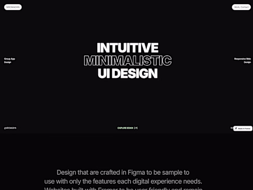 Framer Driven Interaction Portofolio Showcase