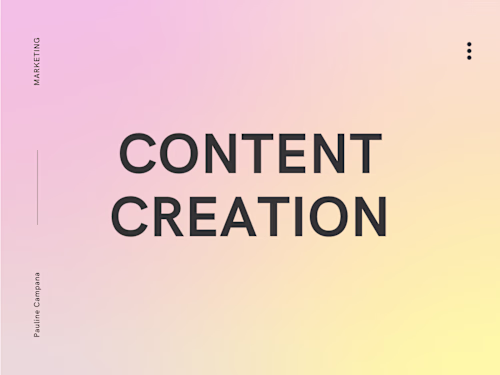 content creation