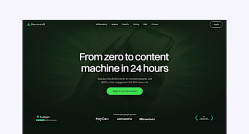 HanumanAI's Landing Page