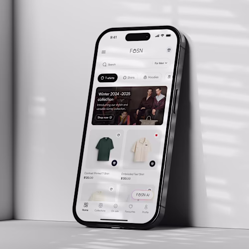 Fosn App (fashion app with AI integration)