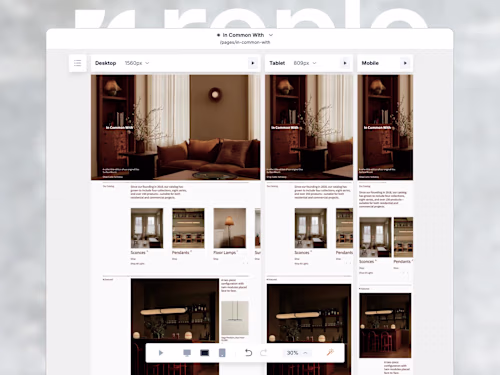 Luxury Home Lighting - Replo development