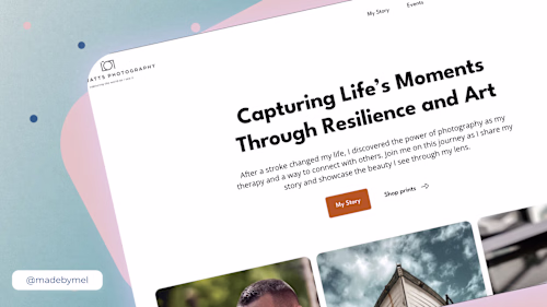 Comprehensive Website Redesign for Photographer