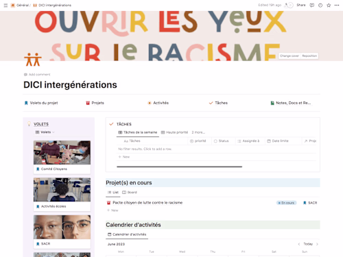 SCAMA : Non-profit project managment system inside Notion