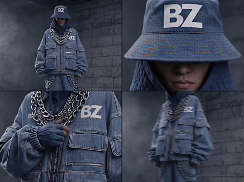 Built a complete 3D streetwear