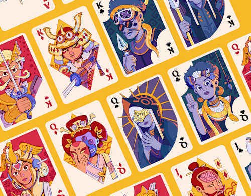 Playing Card Illustration - Fantasia Remi Card