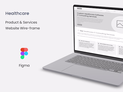 Health Care - Products & Services / Website Wireframe 