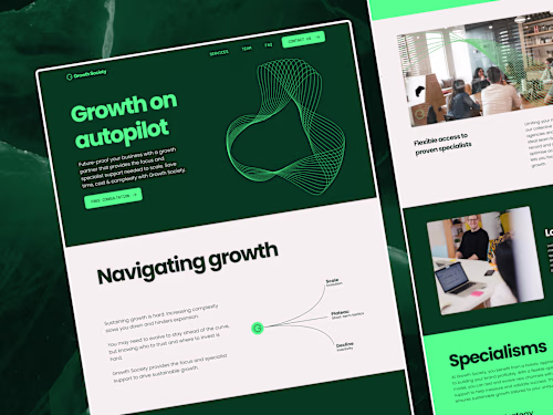 Growth Society - Framer Website Design and Development
