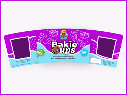 Bakie Cup - Label design / Package design 