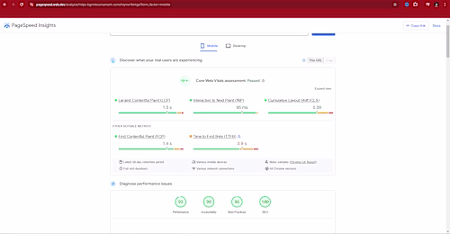 SEO Optimization & Core Web Vitals