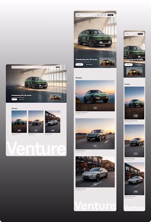 Responsive design exploration