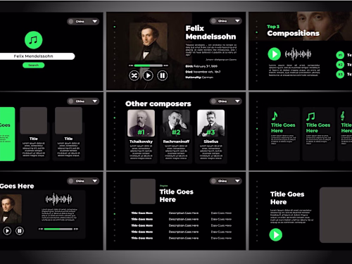 Spotify-styled Music Presentation
