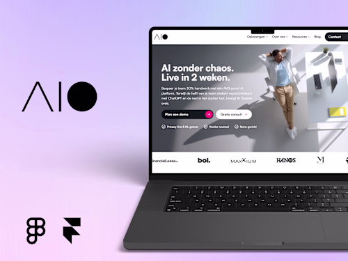 AIO Website — Designed & Built in Framer
