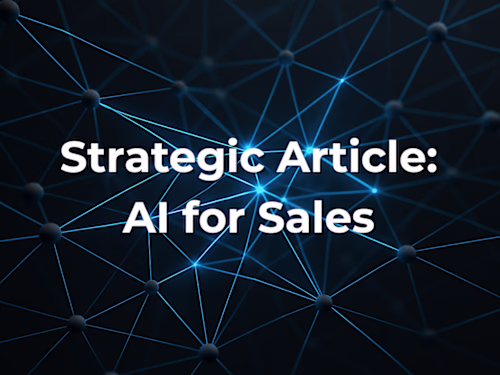 Strategic SEO Article: Using AI to Boost Sales