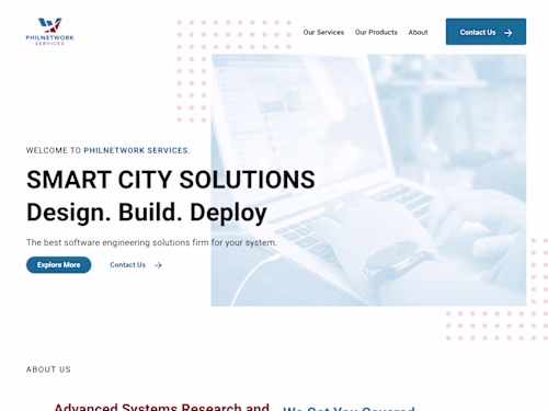 PHILNETWORK Services — Landing page