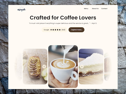 Cafe & Bakery Website