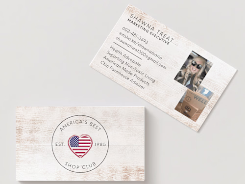 Shawna Treat's Business Card Design