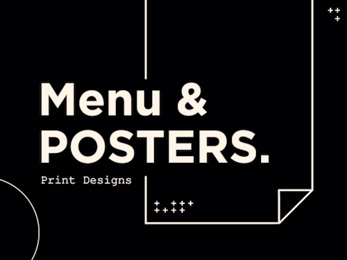 Visual Impact: Menus, Posters & Flyers on Behance