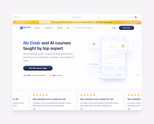NoCode MBA – Platform & Website Revamp