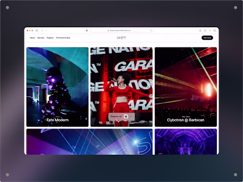 SHIFT London Collective - Digital Portfolio Development