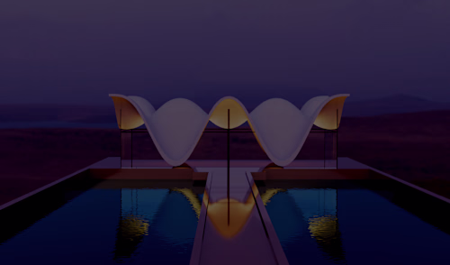 New C4D Project:
Organic Wave Pavilion