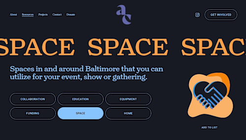 Arts Collective - Web Design