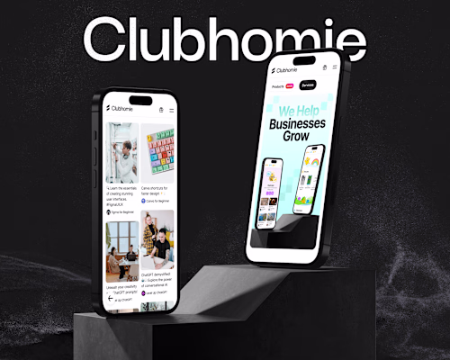 Clubhomie - UX UI Web, App Design Learning Platform
