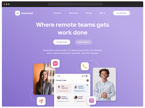 bosschat - a business work communication solution