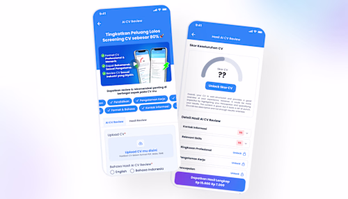 AI CV Review Mobile App UI UX Design