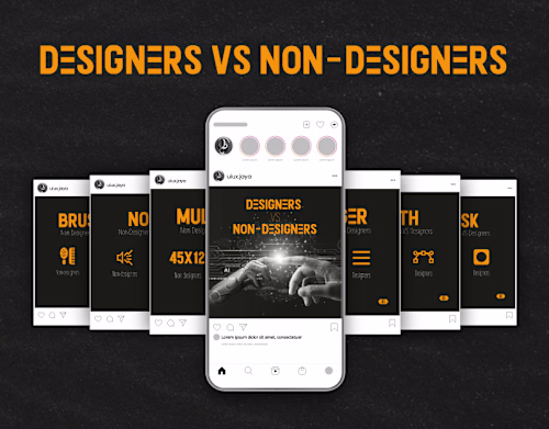 Carousel, Designers Vs Non-Designers on Behance