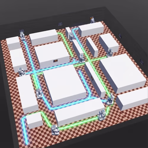 I built and studied a multi-robot coordination system in Web...