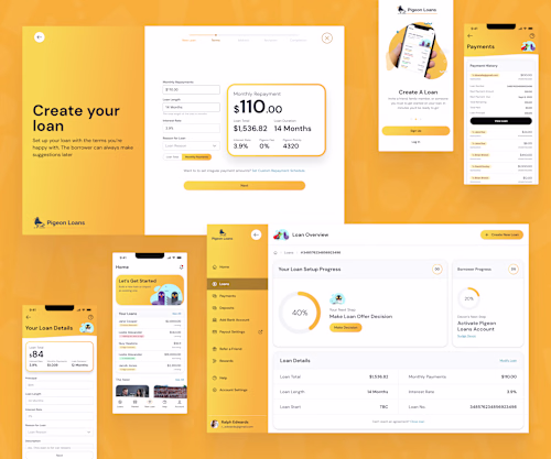 Pigeon Loans — Application UX Flow & UI Redesign