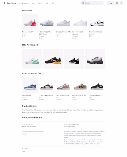 Innovative E-Commerce Platform Development (Sole Supply)