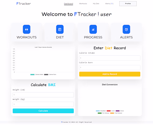 Fitness Tracker Using Mern Stack