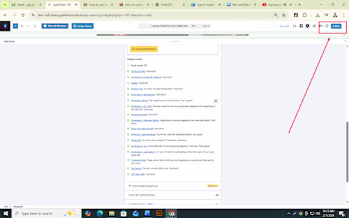 Improved SEO performance by ranking