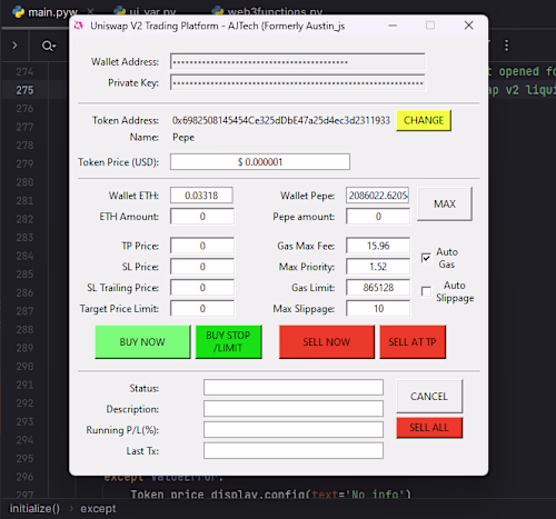 Uniswap/PancakeSwap Trading Platform