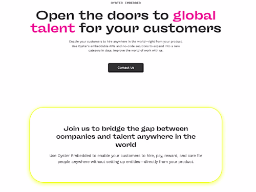 Oyster Embedded: Hiring Flows & API Integration