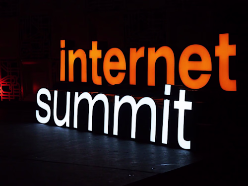 Internet Summit: Brand identity, logo, web, print, ad, digital