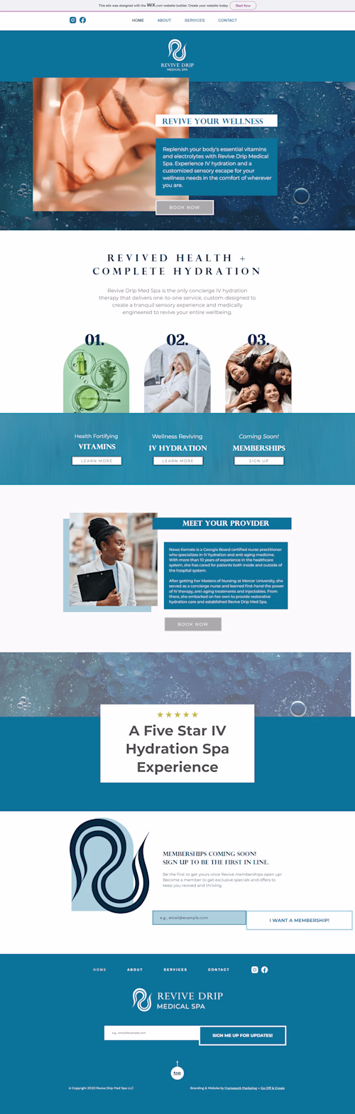 Rev Med Spa – Elegant, High-Converting Website for a Luxury Spa 