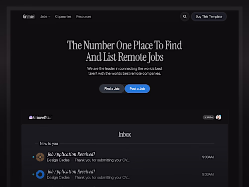 Grimsel - Job Board Full Website