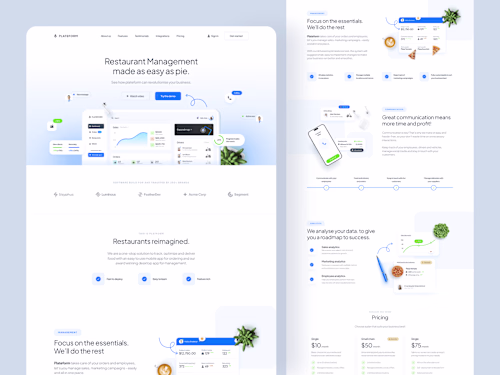 Plateform - SaaS Landing page 🌟